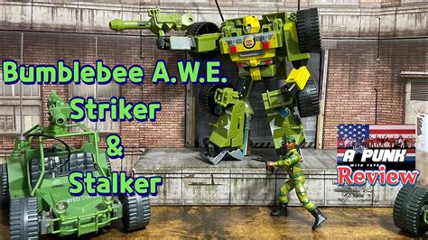 Gi Joe Transformers Bumblebee Awe Striker And Stalker Review By Hasbro Youtube