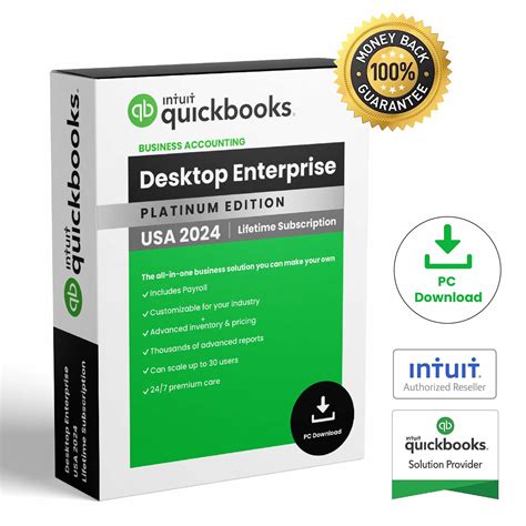 Intuit QuickBooks Desktop Enterprise 2024 Lifetime Activation USA