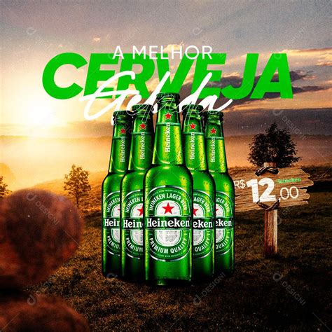 Social Media Bebidas Cerveja Gelada Psd Editável [download] Designi