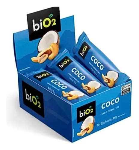 Barra De Castanhas E Coco 25g Bio2 Display 12 Unidades MercadoLivre