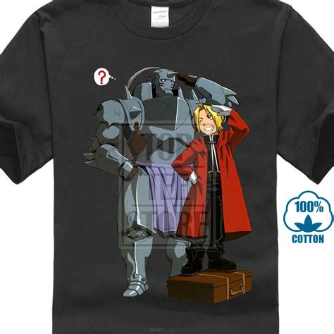 Shirt Design Crew Neck Fullmetal Alchemist Edward And Alphonse Anime