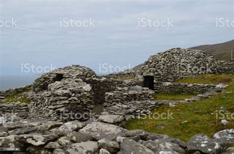 Beehive Huts On The Slea Head Peninsula In Ireland Stock Photo