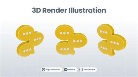 Bocadillo de diálogo cuadro 3d botón de chat mensaje globo de