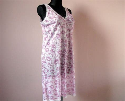 Soviet Vintage Lingerie Lace Camisole Pink Floral Dre Gem