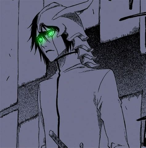 An Anime Character With Green Eyes Staring Into The Distance