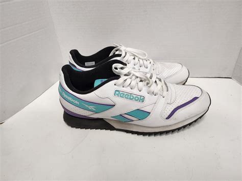 Reebok 059503 Classic Mens Size 11 Shoes White Leather Running Walking ...