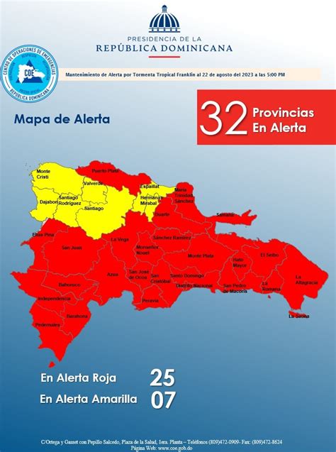 Coe Eleva A 25 Las Provincias En Alerta Roja Llama A Ciudadanos A