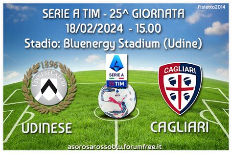 Udinese Cagliari Stadio Bluenergy Stadium Udine