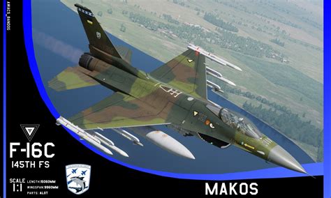 Ace Combat Belkan Air Force 145th Fighter Squadron Makos F 16c