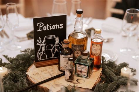 Harry Potter Wedding Centrepiece Potions In 2024 Harry Potter