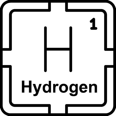 Hydrogen Line Icon Vector Art At Vecteezy