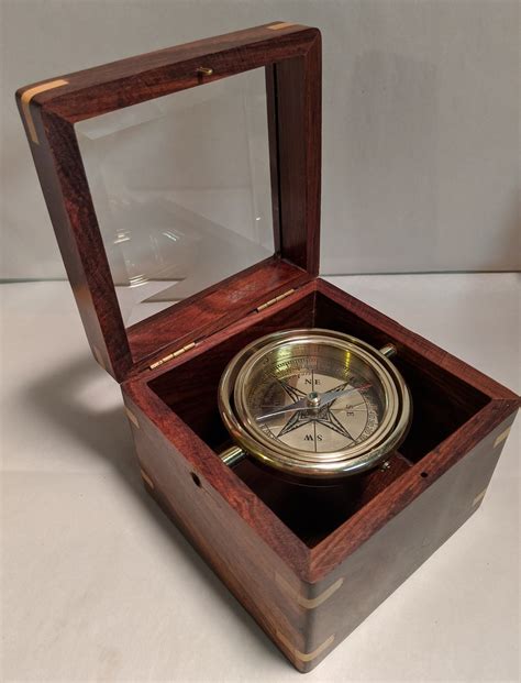 Elegant Desk Compass T Engraved With Your Choice Of Etsy