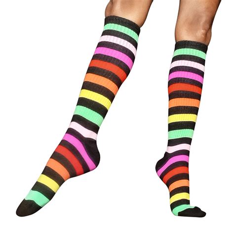 Striped Knee High Socks