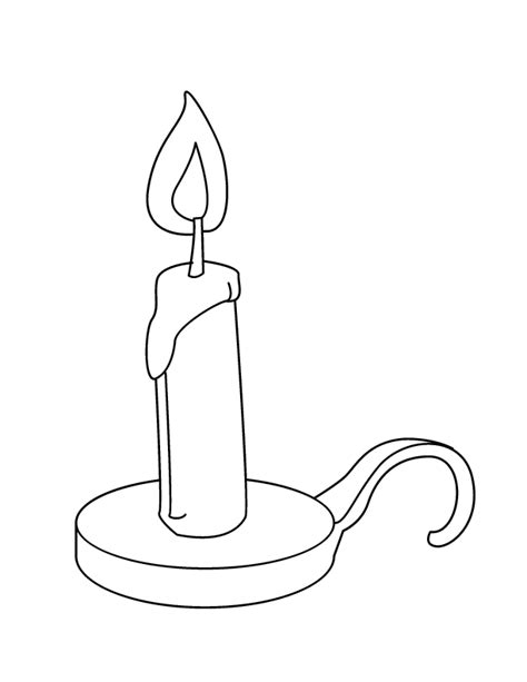 Free Printable Candle Coloring Pages