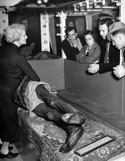 John Wilkes Booth Cadaver Photos 1938 Carnival Display