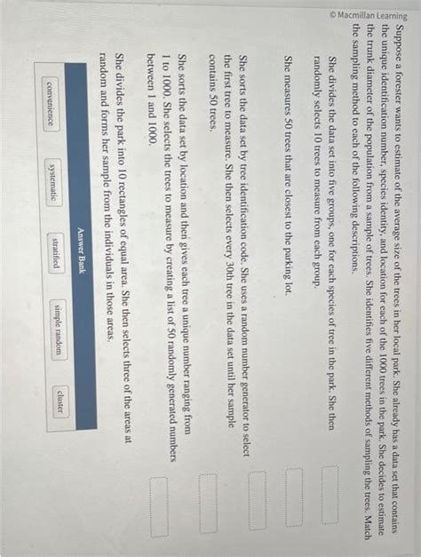 Solved Suppose A Forester Wants To Estimate Of The Average