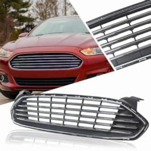 Amazon PartsFlow Front Bumper Grill Upper Grille Black With Chrome