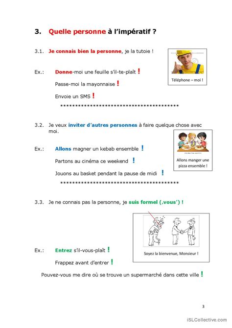 impératif présent introduction guide Français FLE fiches pedagogiques