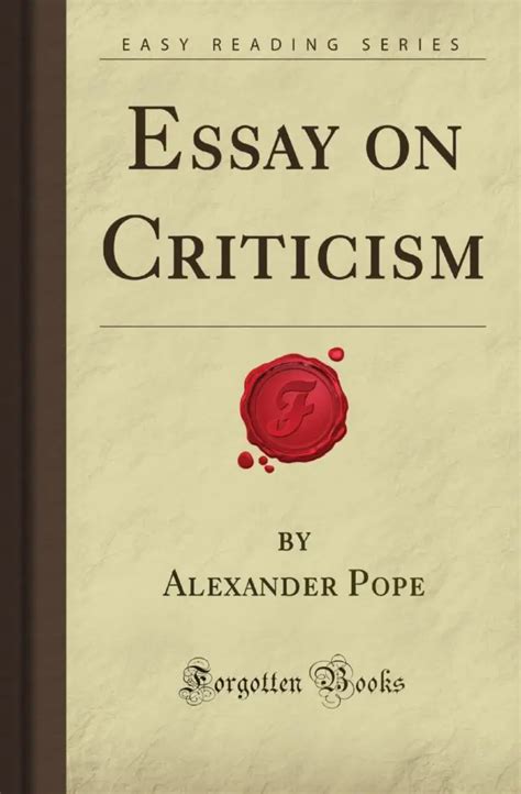 Essay on Criticism by Alexander Pope