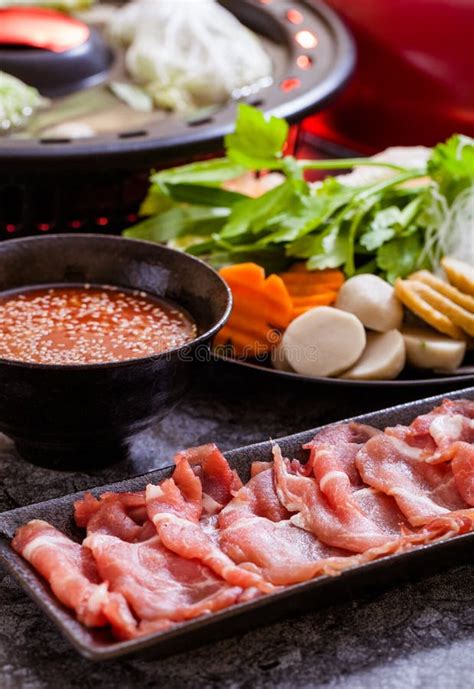 Shabu Shabu Hot Pot Stock Photo Image Of Food Meat