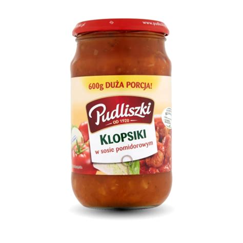 PUDLISZKI KLOPSIKI W SOSIE POMIDOROWYM 600G Polish Delicatessen