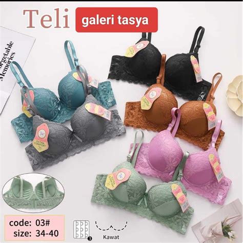 Jual Push Up Bra 03 Bra Kawat Abg Cup A Kancing 3 Ukuran 34 36 38 40