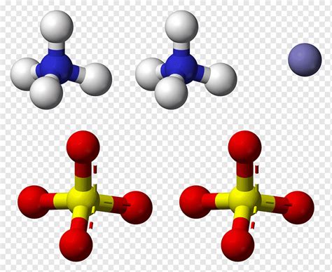 Molécula De Sulfato De Hierro Amónico Sulfato De Amonio Amoniaco