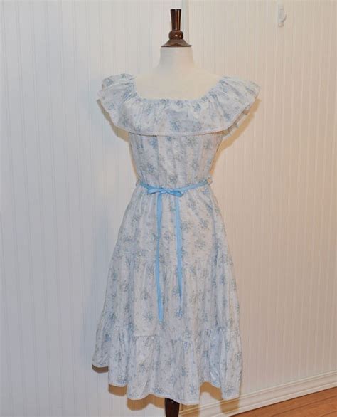 Vintage 1970 S Peasant Dress 35 Fashion Peasant Dress 1950s Dress