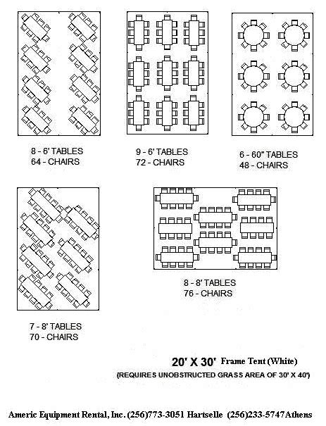 Party Table Layout Template | PDF Template