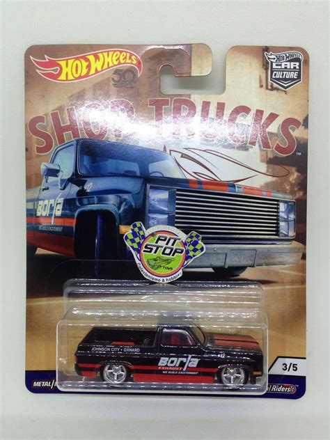 Hot Wheels 83 Chevy Silverado Preto Shop Trucks Car Culture