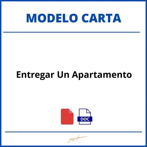 Como Hacer Una Carta Para Entregar Un Apartamento