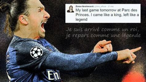 Zlatan Ibrahimovic Annonce Son D Part Du Psg