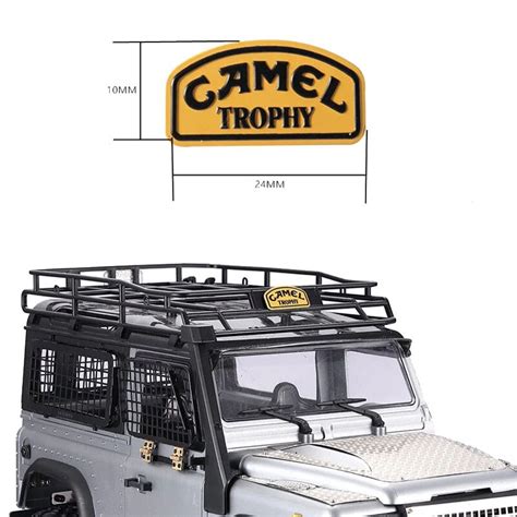 Djc Defender D90 Camel Trophy Badge Metal Logo Sticker 1 12 Rc Crawler