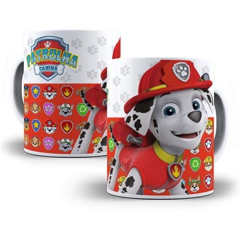 Pack Artes Caneca Patrulha Canina Png