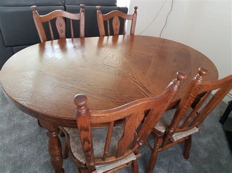 dfs oak dining table & 4 chairs | in Littleover, Derbyshire | Gumtree