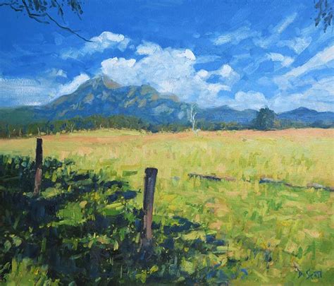 Landscape Painting Tutorial – Mount Barney, Queensland, Oil On Canvas