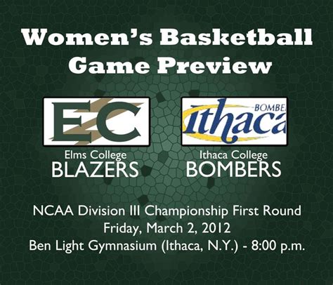 Womens Basketball Set For Ncaa Division Iii Championship First Round