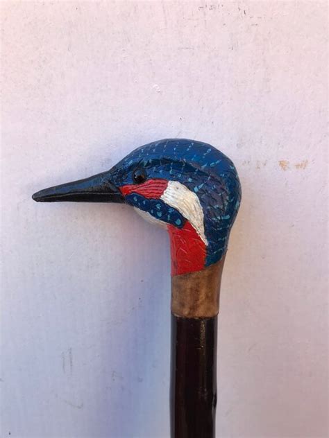 Kingfisher Walking Stick Etsy