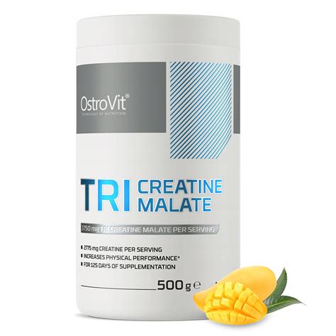 OSTROVIT TRI CREATINE MALATE KREATYNA JABŁCZAN KREATYNY TCM 500g mango