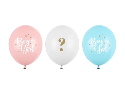 Balony 30 Cm Boy Or Girl Mix 1 Op 50 Szt Party Deco