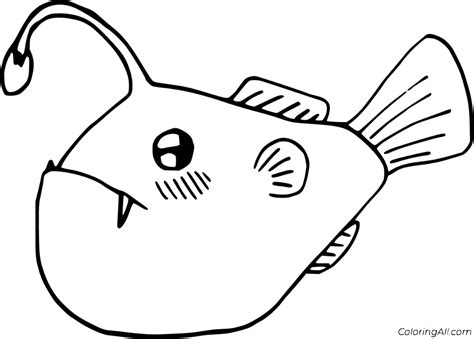 Angler Fish Coloring Pages