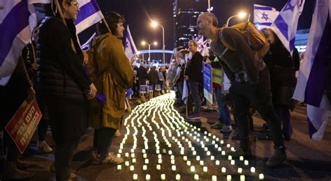 Izrael Demonstranci wyszli na ulice 16 tydzień z rzędu