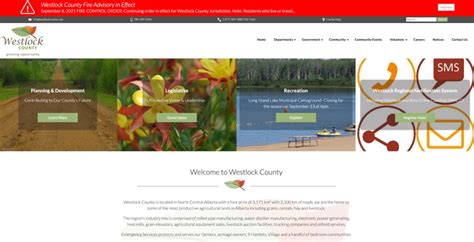 Westlock County looking to rebuild website - Athabasca, Barrhead ...