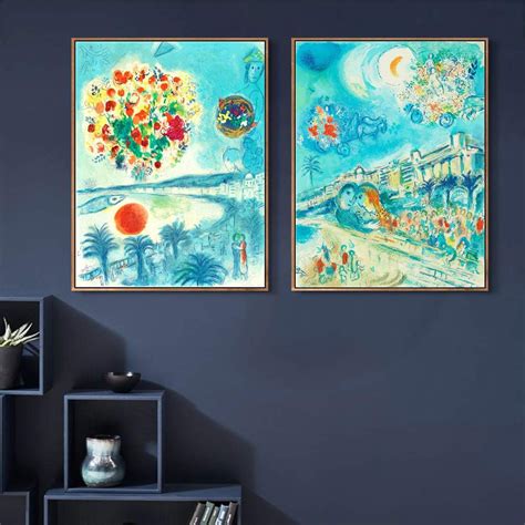 Rosecliff Heights Combo Painting 2 Pieces By Marc Chagall By Marc Chagall 2 Pieces