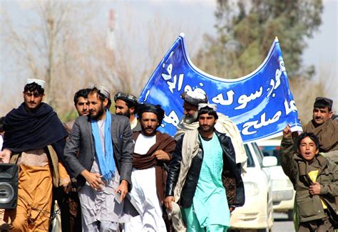 AFGHANISTAN HELMAND RALLY PEACE