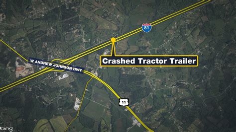 Overturned Tractor Trailer Closes Lanes On I 81 S Wjhl Tri Cities