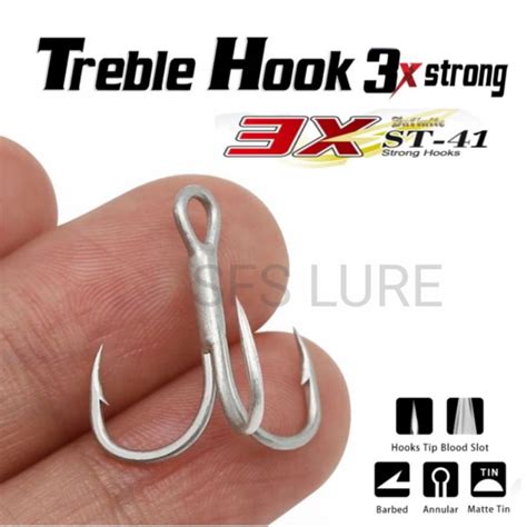 Jual Trible Hook X Strong Kuat Kail Treble Hok Kail Pancing Kail