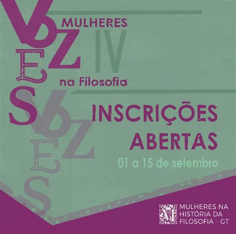 Iv Vozes Mulheres Na Filosofia