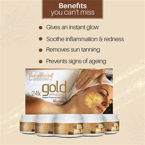 Aryanveda 24 Carat Gold Facial Kit - 510g – Bindu's Beauty and Academy