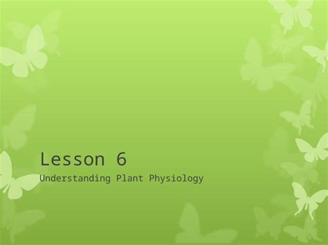 PPT Lesson 6 Understanding Plant Physiology Next Generation Science